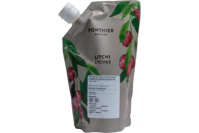 Fruitpuree lychee 1kg stuk